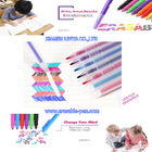 Bambini che dipingono la penna di indicatore di Friction di 8 colori con la gomma