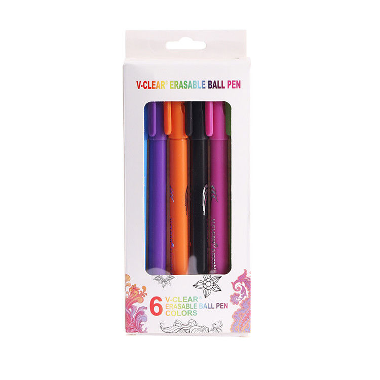 I colori vibranti istruiscono le penne cancellabili 0,5 di attrito dell'ufficio