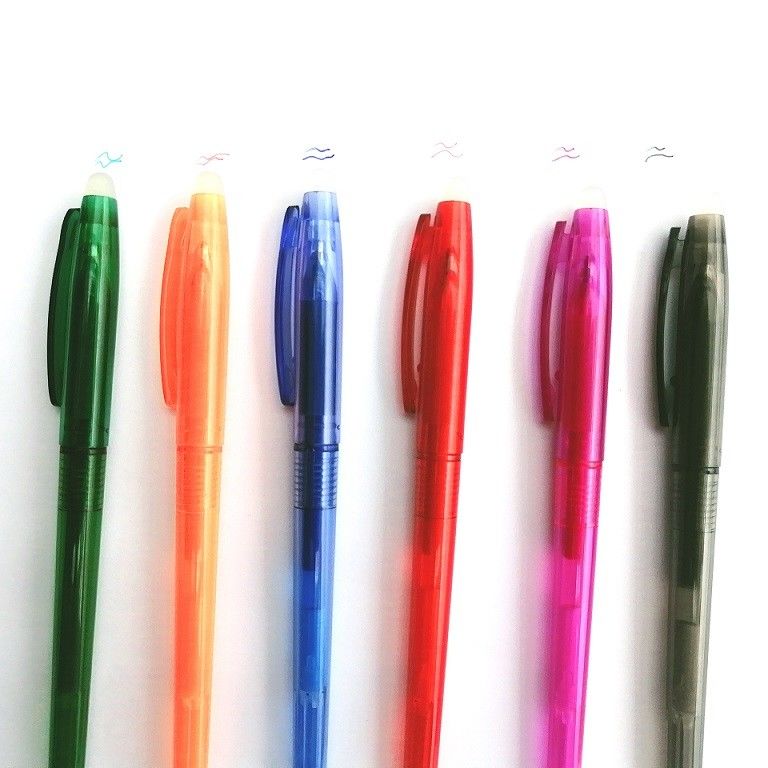 0.7mm di scrittura lisci penne colorate cancellabili per scuola